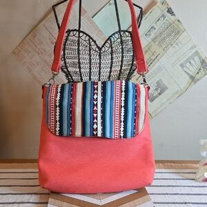 Colorful Striped Women's Bag